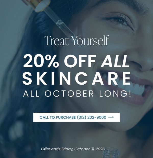Treat Yourself: 20% off all skincare, all October long.
